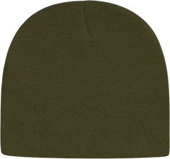 Cap America TKN28 USA Made Knit Beani Arctic YellowOlive Olive / One Size Fits Most