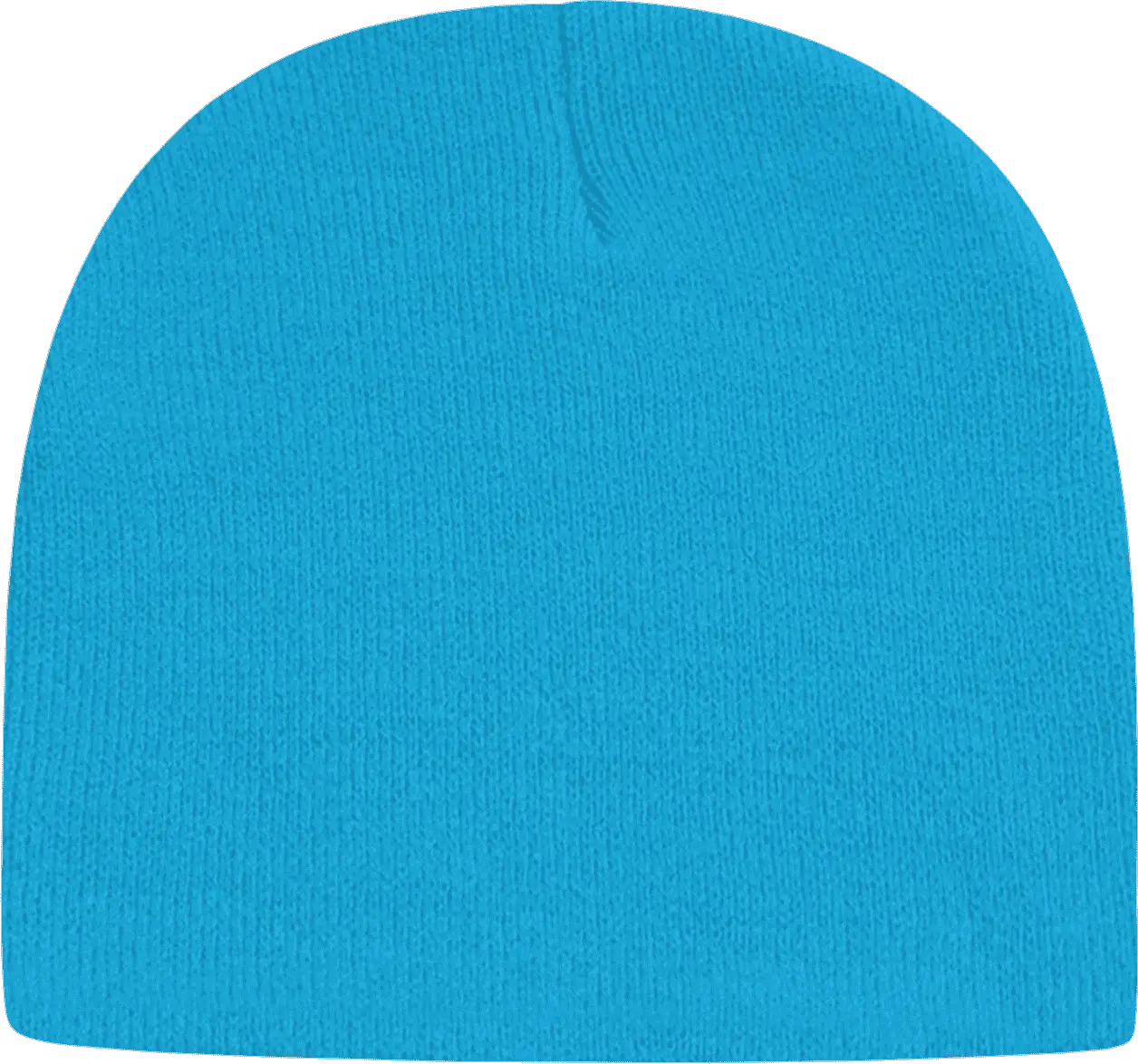 Cap America TKN28 USA Made Knit Beani Cyan Blue Blue / One Size Fits Most