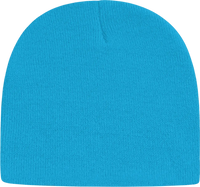 Cap America TKN28 USA Made Knit Beani Cyan Blue Blue / One Size Fits Most