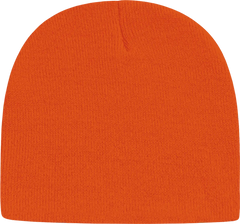 Cap America TKN28 USA Made Knit Beani Deep Orange Orange / One Size Fits Most