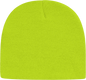 Cap America TKN28 USA Made Knit Beani Lime Shock Lime / One Size Fits Most