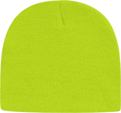 Cap America TKN28 USA Made Knit Beani Lime Shock Lime / One Size Fits Most