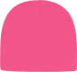 Cap America TKN28 USA Made Knit Beani Neon Pink Pink / One Size Fits Most