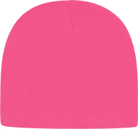 Cap America TKN28 USA Made Knit Beani Neon Pink Pink / One Size Fits Most
