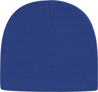 Cap America TKN28 USA Made Knit Beani Sesame Blue Blue / One Size Fits Most
