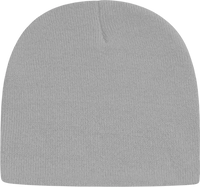 Cap America TKN28 USA Made Knit Beani Silver Light Gray / One Size Fits Most