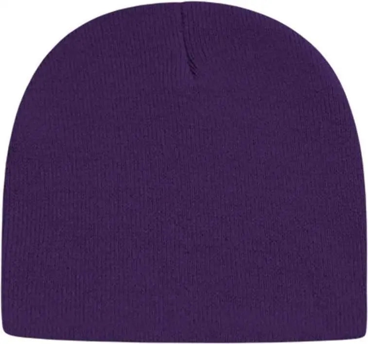 Cap America TKN28 USA Made Knit Beanie - Purple - Purple / One Size Fits Most