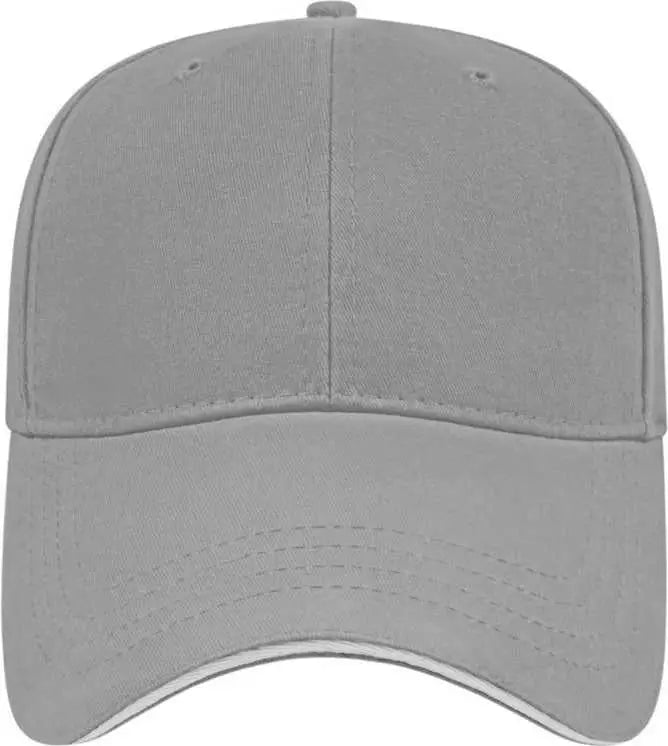 Cap America X200 X Tra Value Structured Sandwich Cap - Gray White - Gray White / One Size Fits Most