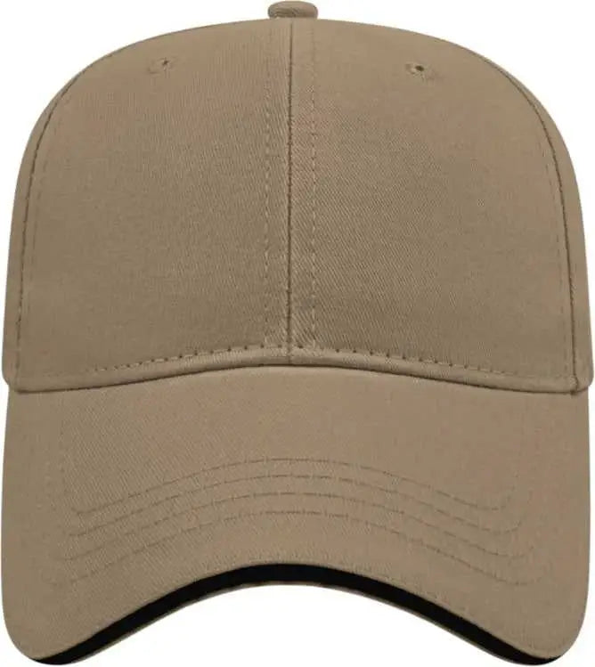 Cap America X200 X Tra Value Structured Sandwich Cap - Khaki Black - Khaki Black / One Size Fits Most