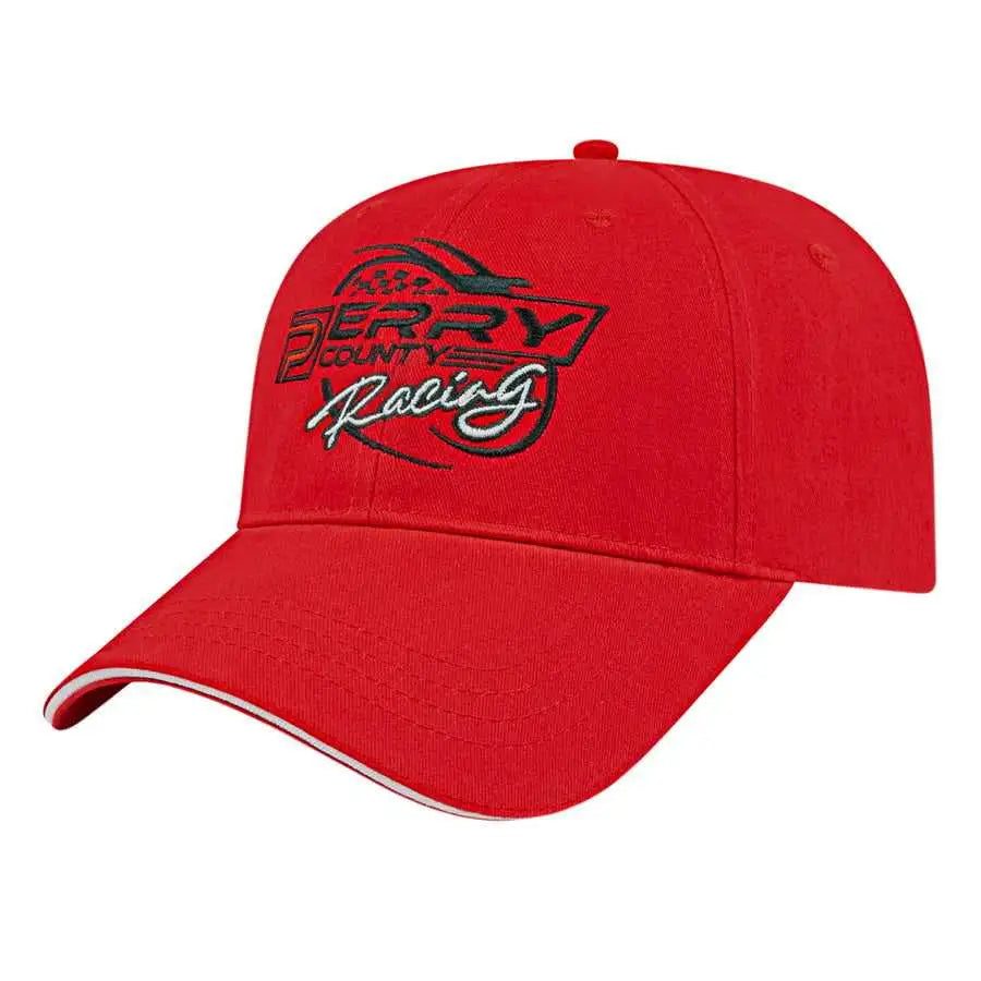 Cap America X200 X Tra Value Structured Sandwich Cap - Red White - Red White / One Size Fits Most