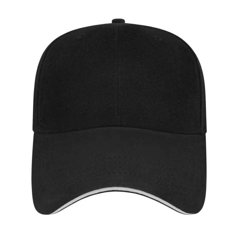 Cap America X201 X Tra Value Unstructured Sandwich Cap - Black White - Black White / One Size Fits Most