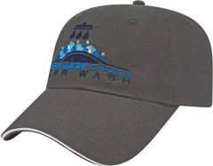 Cap America X201 X Tra Value Unstructured Sandwich Cap - Charcoal White - Dark Gray White / One Size Fits Most