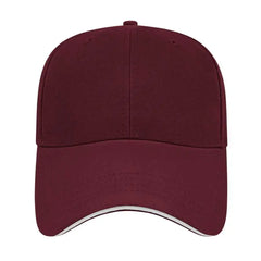 Cap America X201 X Tra Value Unstructured Sandwich Cap - Maroon White - Maroon White / One Size Fits Most