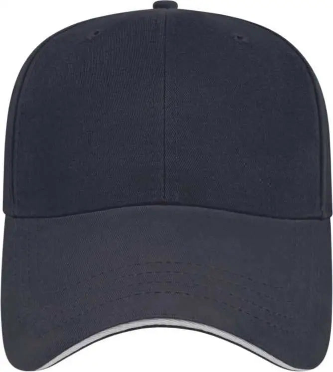 Cap America X201 X Tra Value Unstructured Sandwich Cap - Navy White - Navy White / One Size Fits Most