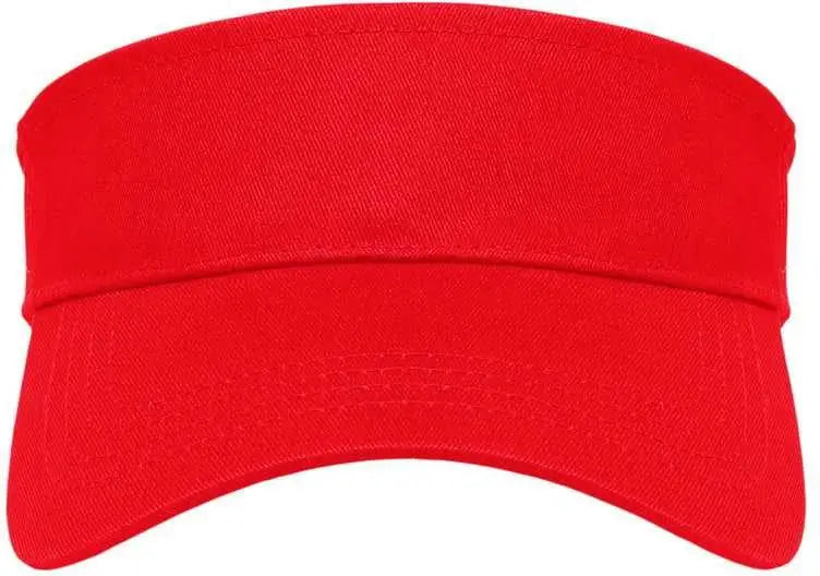 Cap America X400 X Tra Value Tennis Visor - Red - Red / One Size Fits Most