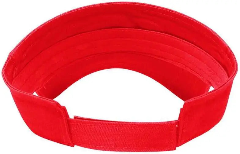 Cap America X400 X Tra Value Tennis Visor - Red - Red / One Size Fits Most