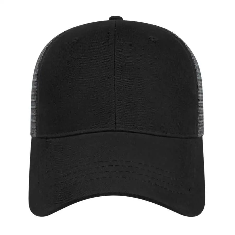 Cap America X500 X tra Value Mesh Back Cap - Black Charcoal - Black Dark Gray / One Size Fits Most