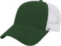 Cap America X600 X tra Value Five Panel Mesh Back Cap - Dark Green White - Dark Green White / One Size Fits Most