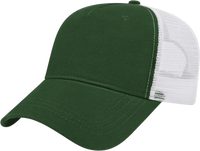 Cap America X600 X tra Value Five Panel Mesh Back Cap Dark Green White Dark Green White / One Size Fits Most