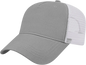 Cap America X600 X tra Value Five Panel Mesh Back Cap - Gray White - Gray White / One Size Fits Most