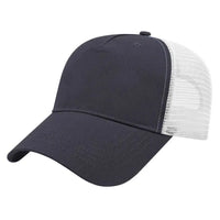 Cap America X600 X tra Value Five Panel Mesh Back Cap Navy White Navy White / One Size Fits Most