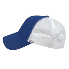 Cap America X600 X tra Value Five Panel Mesh Back Cap Royal White Royal White / One Size Fits Most