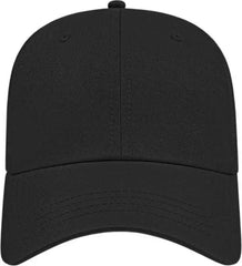 Cap America X701 X-Tra Value Unstructured Polyester Cap - Black - Black / One Size Fits Most