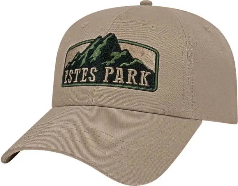 Cap America X701 X-Tra Value Unstructured Polyester Cap - Khaki - Khaki / One Size Fits Most