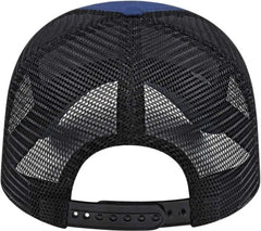 Cap America x800 X tra Value Polyester Trucker Cap - Royal Black - Royal Black / One Size Fits Most