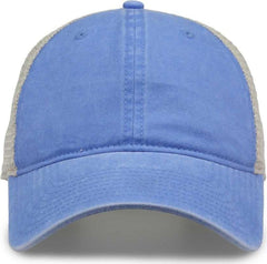 The Game GB460 Pigment Dyed Twill & Soft Trucker Cap - Sky Blue Sand | HIT a Double
