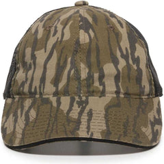 OC Sports CGWM-301 Adjustable Mesh Back Cap - Mossy Oak Original Bottomland  Black | HIT a Double