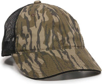 OC Sports CGWM-301 Adjustable Mesh Back Cap - Mossy Oak Original Bottomland  Black | HIT a Double