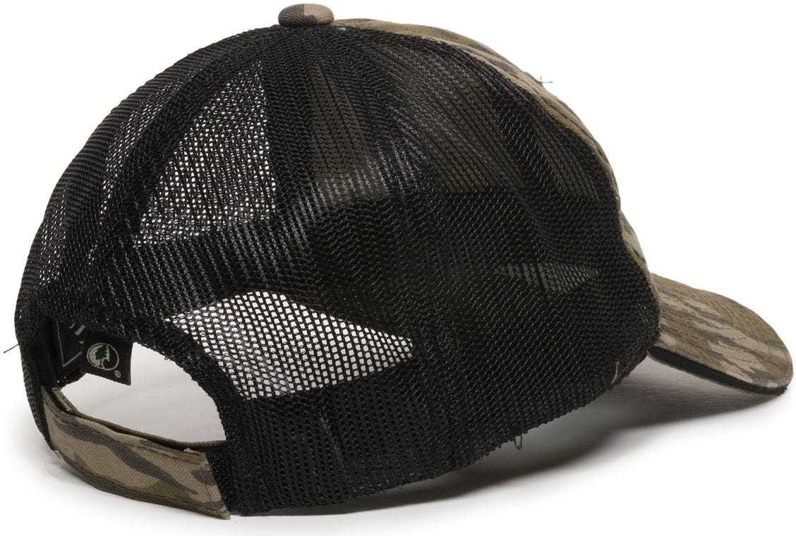 OC Sports CGWM-301 Adjustable Mesh Back Cap - Mossy Oak Original Bottomland  Black | HIT a Double