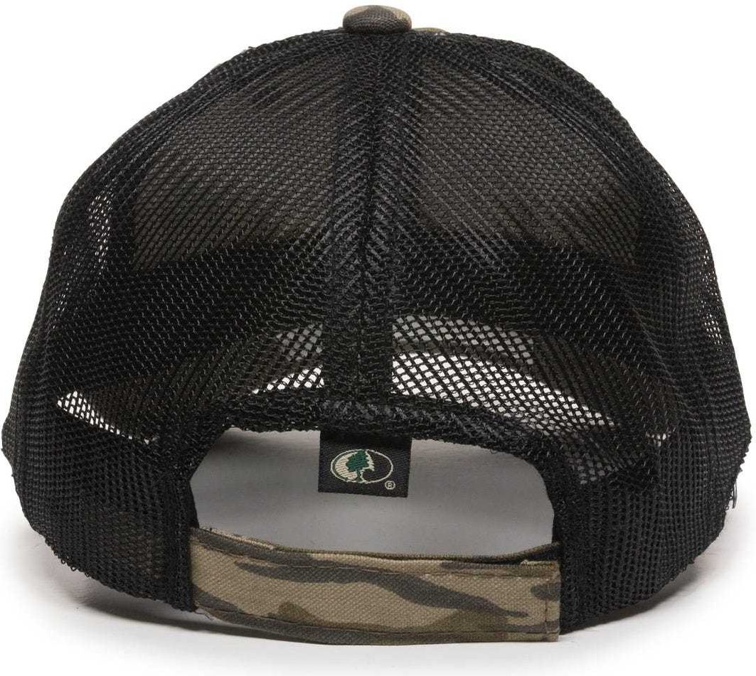 OC Sports CGWM-301 Adjustable Mesh Back Cap - Mossy Oak Original Bottomland  Black | HIT a Double