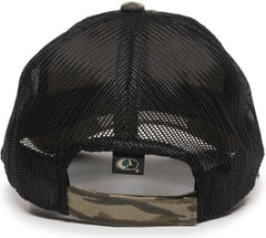 OC Sports CGWM-301 Adjustable Mesh Back Cap - Mossy Oak Original Bottomland  Black | HIT a Double