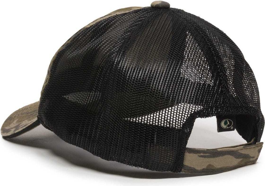OC Sports CGWM-301 Adjustable Mesh Back Cap - Mossy Oak Original Bottomland  Black | HIT a Double