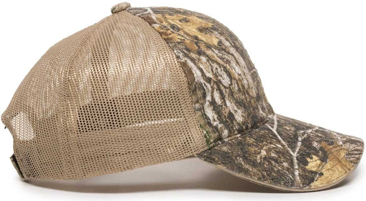 OC Sports CGWM-301 Adjustable Mesh Back Cap - Realtree Edge  Tan | HIT a Double