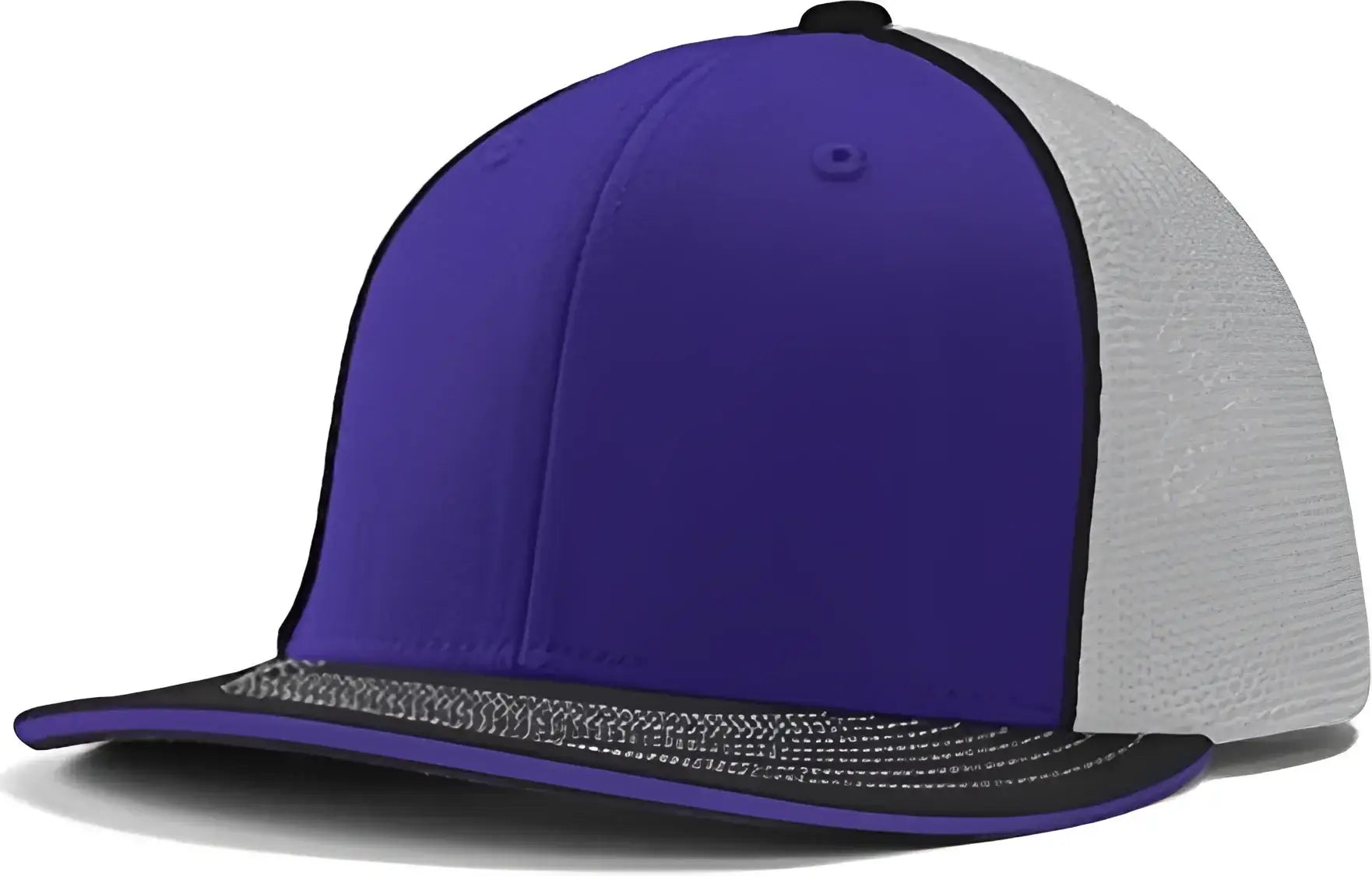 Champro HC3 Varsity Trucker Cap - Purple White Black Black - Purple Black / 6 5/8’’ - 7’’