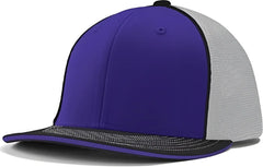 Champro HC3 Varsity Trucker Cap - Purple White Black Black - Purple Black / 6 5/8’’ - 7’’
