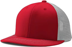 Champro HC5 Performance Trucker Snapback - Scarlet White Scarlet - Red White / 7’’ - 7 7/8’’