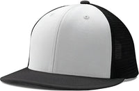 Champro HC5 Performance Trucker Snapback - White Black Black - White Black / 7’’ - 7 7/8’’