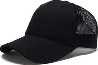 Classic Caps USA100 USA-Made Trucker Cap - Black - Black / 6 5/8’’ - 7 3/8’’