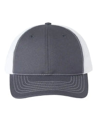Classic Caps USA100 USA-Made Trucker Cap - Charcoal White - Dark Gray White / One Size Fits Most