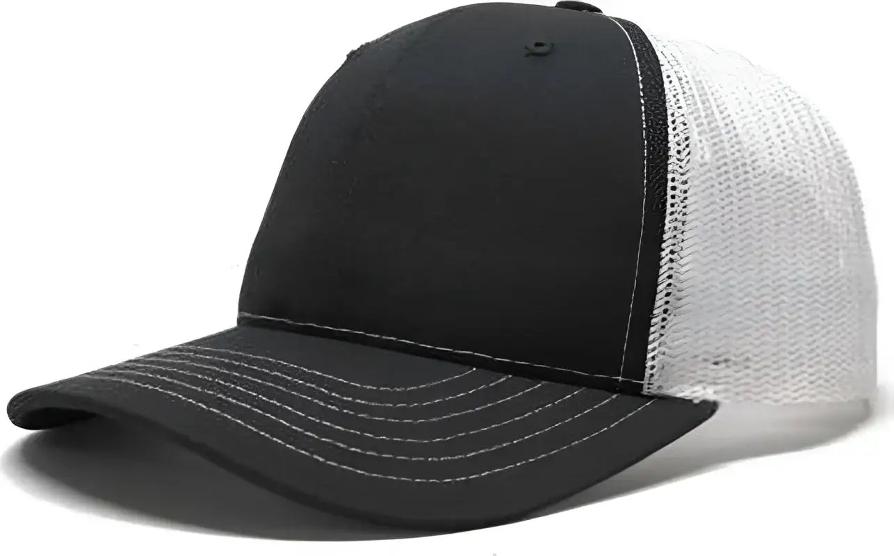 Classic Caps USA100 USA-Made Trucker Cap - Charcoal White - Dark Gray White / 6 5/8’’ - 7 3/8’’