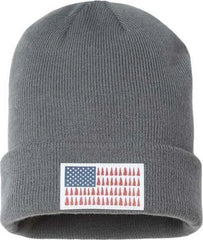 Columbia 205364 Columbia Tree Flag Cuffed Beanie - City Gray - Dark Gray / One Size Fits Most