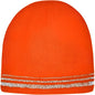 CornerStone CS804 Lined Enhanced Visibility with Reflective Stripes Beanie CS804 - Safety Orange Reflective - Orange