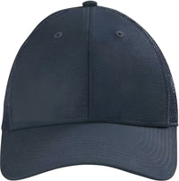 CornerStone CS811 Canvas Mesh Back Cap - Navy Blue - Navy Blue / OSFM