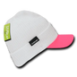 Cuglog C01 The Original Hybri Beanie with Visor - White Neon Pink - White Pink / One Size Fits Most