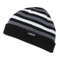 Cuglog K005 Kilimanjaro Striped Beanie - Black White Gray - Black White / One Size Fits Most