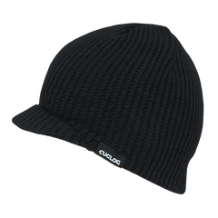 Cuglog K006 McKinley Waffle Jeep Beanie with Visor - Black - Black / One Size Fits Most
